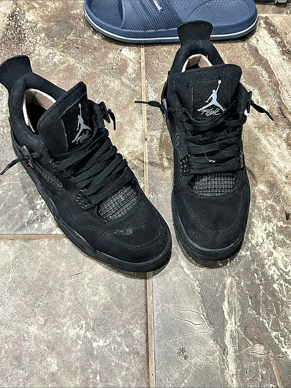 Jordan 4 Retro 'Black Cat' Black Sneakers